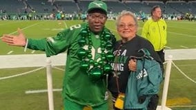 Two Eagles fans gifted free sideline tickets have the time of their lives: “This is so great"