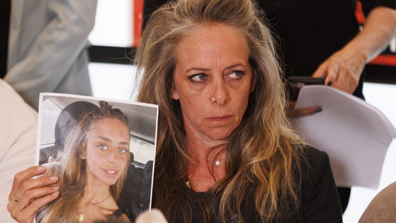 Mother of Israeli woman in a Hamas hostage video pleads for her release