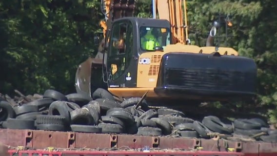 Thousands of tires illegally dumped into Schuylkill River endangers dredging project