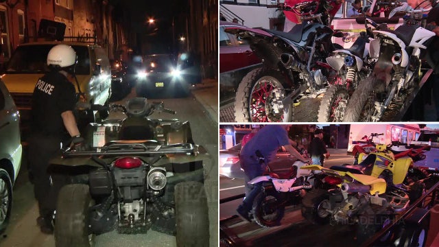 Shooting suspect arrested as Philadelphia police impound dozens of ATVs, dirt bikes in 2-day crackdown