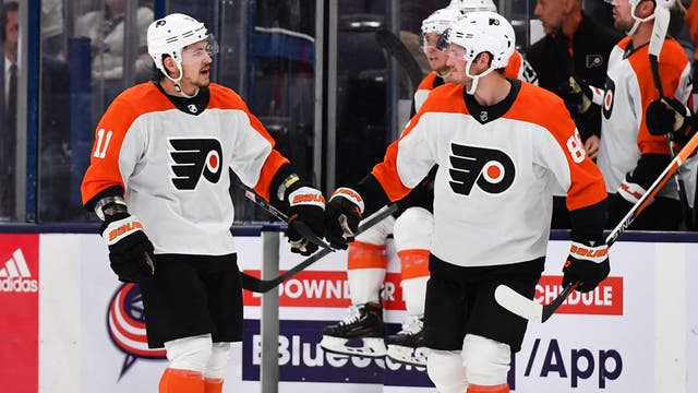 Farabee, Konecny score early as the Flyers spoil debut of Blue Jackets coach Pascal Vincent, 4-2