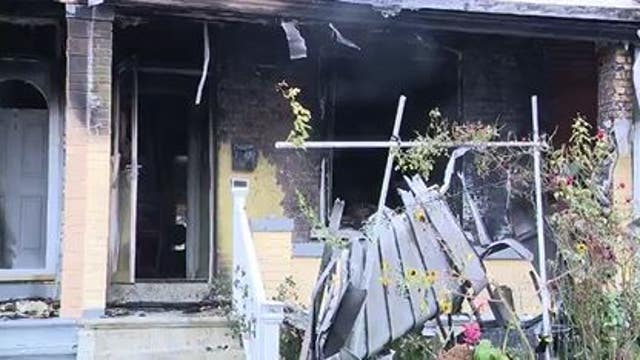 1 woman dead, another rescued after large fire engulfs row of homes in Allentown: officials