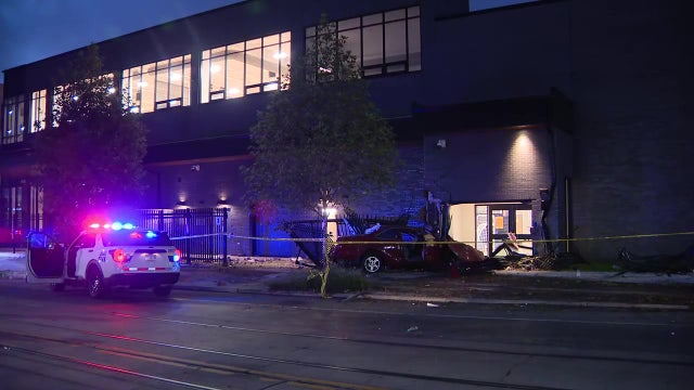 Vehicle slams into charter school in Frankford, 1 person critically injured: police