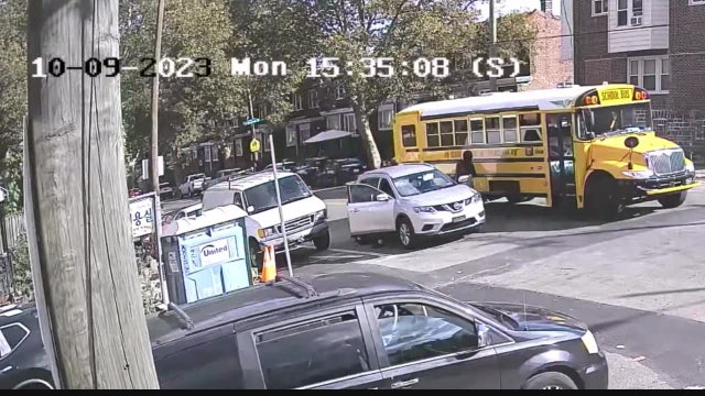 Video: Suspects open fire on group seconds after school bus drives through Philly neighborhood