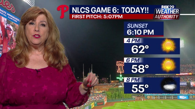 Phillies gameday forecast: Sun shines bright ahead of breezy, but clear night at the Bank
