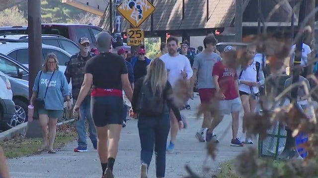 'It's a great fall day': Unseasonably warm temperatures see people enjoying outdoor activities