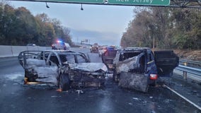 Chester police vehicles involved in fiery crash on I95, officials say