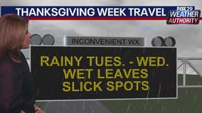 Weather Alert: Holiday travel likely impacted as heavy rain set to engulf Eastern Seaboard Tuesday