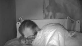 Watch: Mom scoops baby moments before Storm Ciarán’s 100-mph winds shatter bedroom window