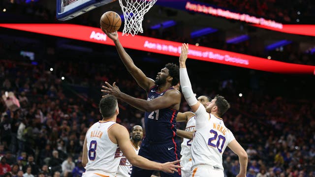 Joel Embiid, Kelly Oubre Jr. lead 76ers past Phoenix 112-100 for fourth straight win