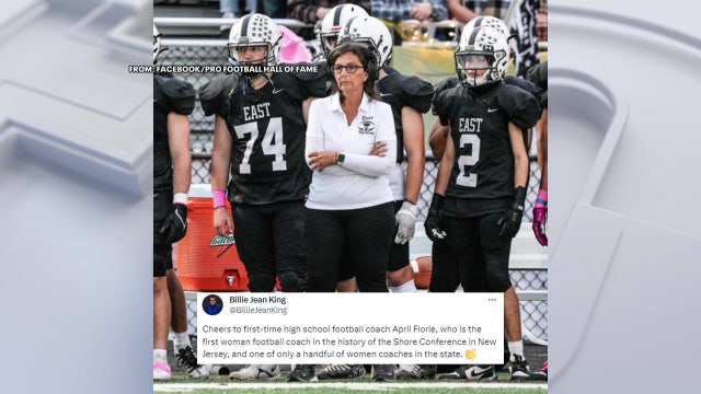 Mom, teacher makes history as first female football coach in Jersey Shore conference