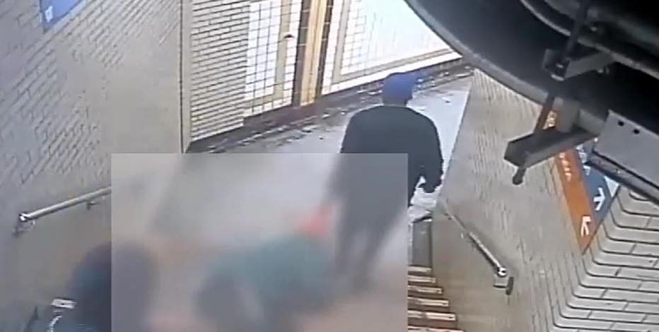 Video: Man dragged down stairs during violent SEPTA robbery in Center City