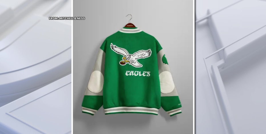 Eagles Kelly green, Princess Diana letterman jacket going for over $1k on  re-sale sites