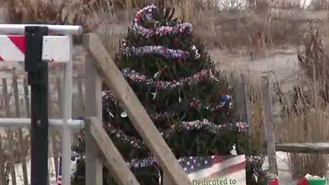 Christmas trees at the beach bring holiday sparkles to Ocean City