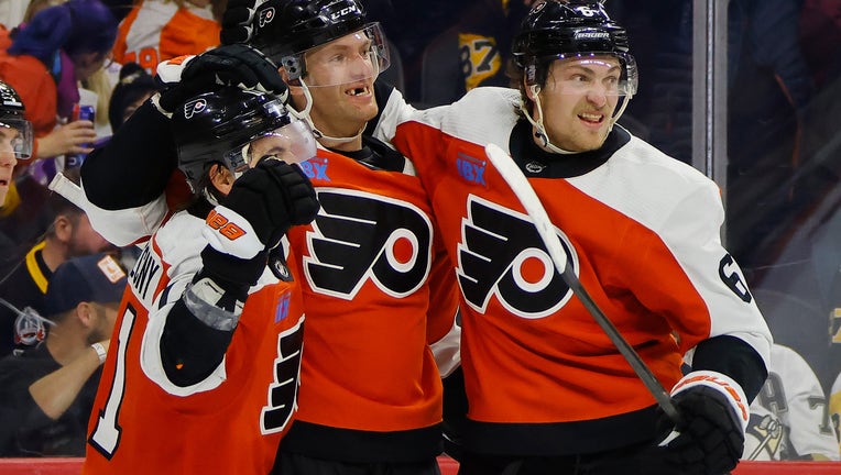 Sean Couturier’s OT goal lifts Flyers over Penguins 2-1