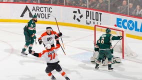 Joel Farabee's second goal lifts the Flyers past the Wild 4-3 in overtime