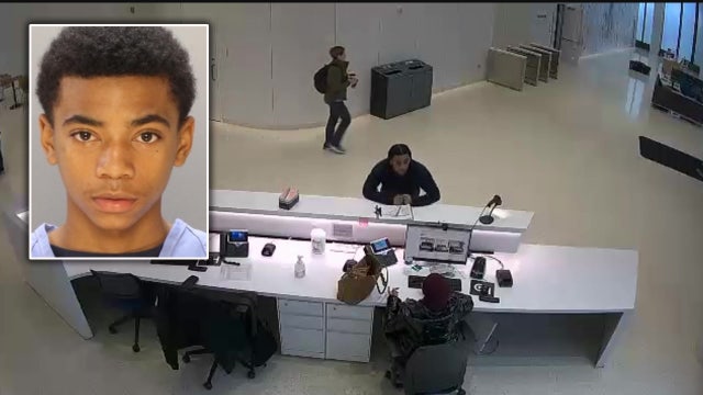 Philadelphia prisoner escape: Video shows teen fugitive alone in hospital building lobby moments after escape