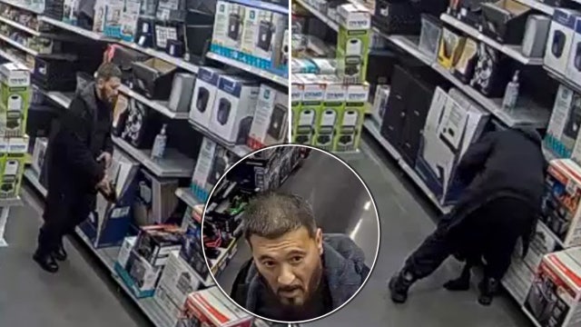 Watch: Suspected shoplifter hides loaded gun on shelf at Philadelphia Walmart