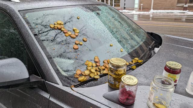 These winter weather hacks use items from your kitchen - including pickles!