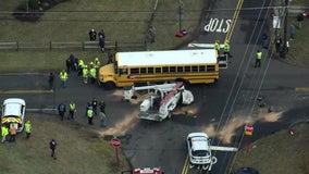 14 students injured during school bus crash with truck in Medford: officials