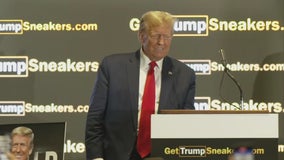 Donald Trump speaks at Sneaker Con, introducing sneaker line in campaign-style rally