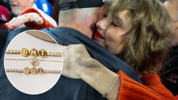 Taylor Swift and Travis Kelce's matching 'TNT' bracelets made by Pennsylvania shop