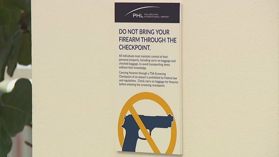 Record number of firearms detected by TSA at Philadelphia International Airport