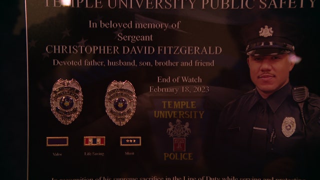 Temple University honors late Sergeant Christopher Fitzgerald on 1-year death anniversary