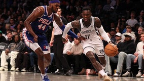 Schroder, Finney-Smith each score 20 in Nets' 112-107 win over the short-handed Sixers