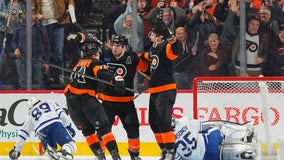 Flyers beat Maple Leafs 4-3; Philly captain Couturier is a healthy scratch for 1st time in career