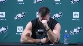 Key moments from Jason Kelce's emotional retirement speech