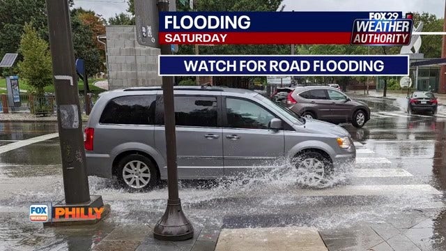 Philadelphia weekend weather washout: Heavy rain expected Saturday, prompting Flood Watch