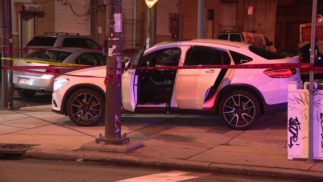 Man struck in the eye while sitting in car during double shooting in North Philadelphia