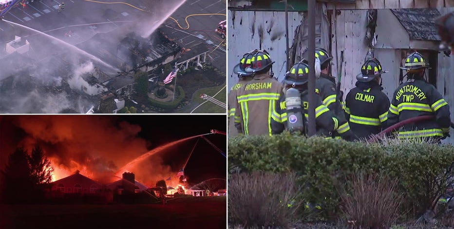 Massive fire destroys clubhouse at senior living community in Montgomery County