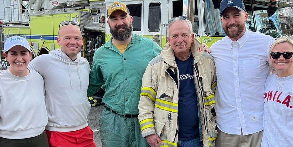 Jason, Travis Kelce give back in memory of Philadelphia Eagles fan who died from cancer