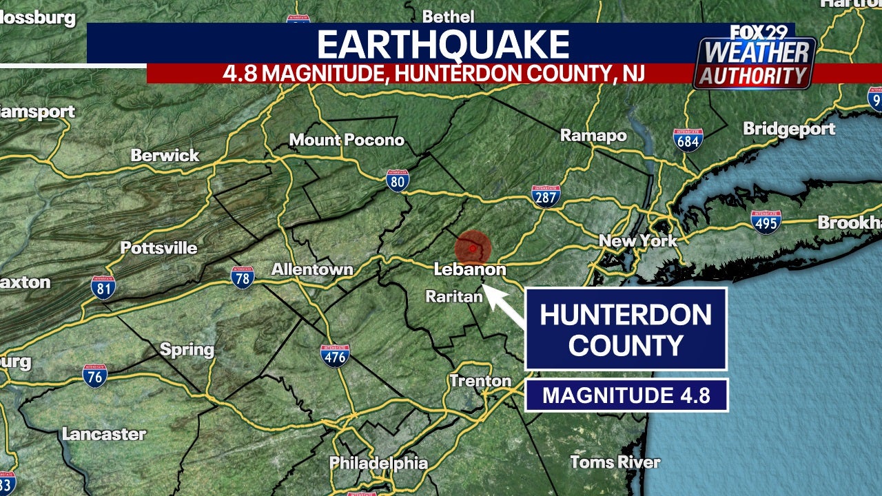 4.8 magnitude earthquake rattles Philadelphia New Jersey FOX 29 Philadelphia