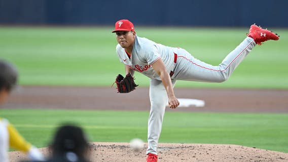 Suárez's scoreless innings streak ends in otherwise brilliant effort in Phillies win over Padres