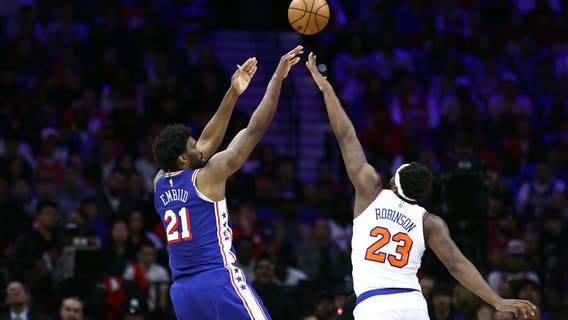 Joel Embiid scores 50 points to lead 76ers past Knicks 125-114 to cut deficit to 2-1