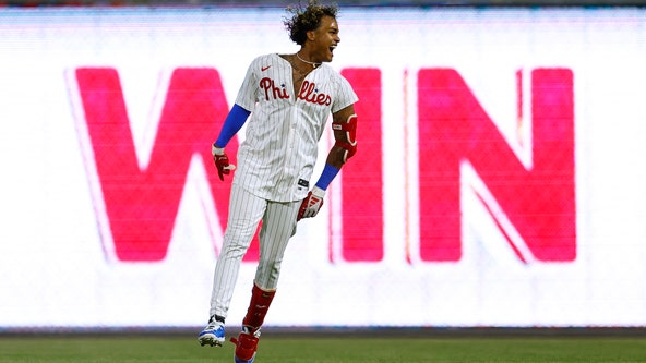 Pache's single, Harper's catch in 10th inning lift Phillies past Rockies