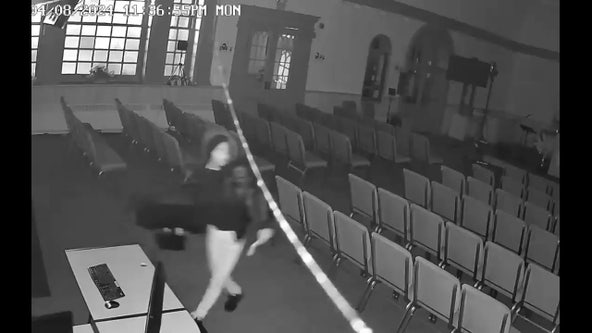 Video: Serial church burglar sought after vandalism in Northwest Philadelphia