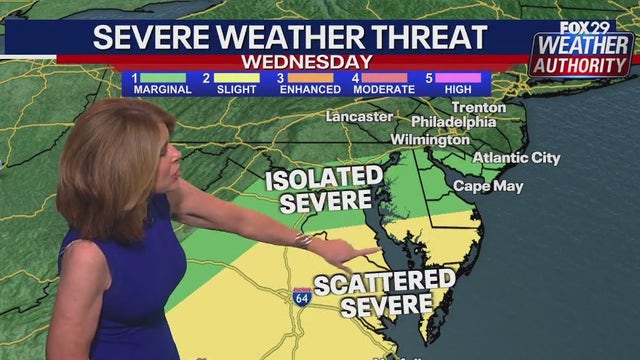 Philadelphia rain forecast: Heavy bouts of rain, wind slated for region through Thursday