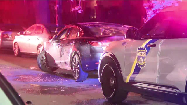 Firefighter injured by car trying to flee hit-and-run crash in West Philadelphia: police