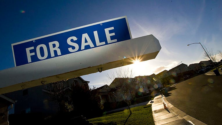 FILE - A for sale sign is seen on a single family home January 30, 2008 in Vallejo, California. (Photo by David Paul Morris/Getty Images)