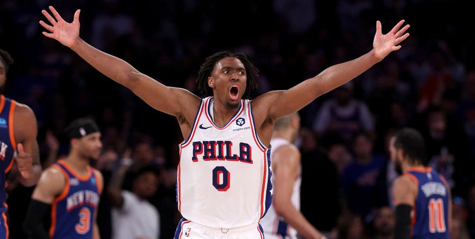 Tyrese Maxey saves Sixers from elimination with huge finish in OT win that cuts Knicks' lead to 3-2