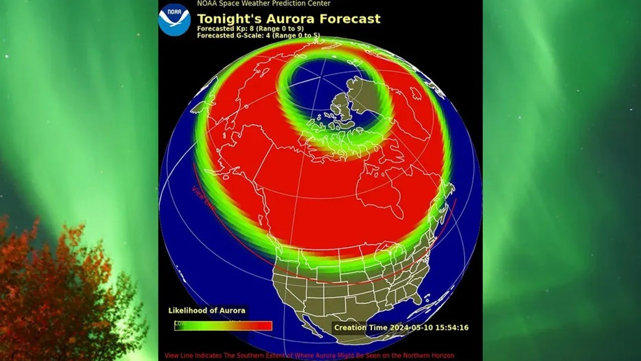 Geomagnetic Storm 2024 G5 Map - Zara Anderea