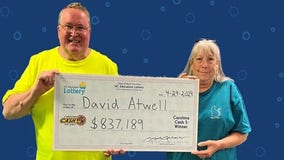 North Carolina man wins huge lottery jackpot after sister dreams he won