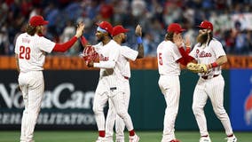 Harper, Sosa, Realmuto homer to lead Phillies past Rangers 11-4 and to best start in team history