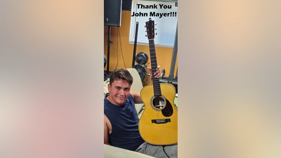 John Mayer gifts North Bay musical teen with a guitar