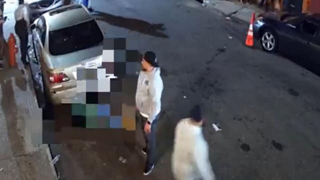 New video of homicide outside Philadelphia bar as man, woman sought by police