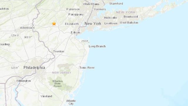 Minor 2.9 earthquake rattles parts of northern New Jersey: USGS